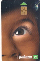 EL SALVADOR - Child"s Eye, First Issue 25 Col, Chip GEM, Used - El Salvador