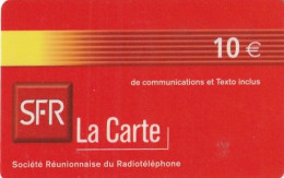 REUNION ISL. - SFR Recharge Card 10 Euro, Exp.date 07/04, Used - Reunion