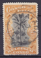 Belgian Congo 1910 Mi. 17, 15c. Ölpalmen MATADI Cancel (2 Scans) - Used Stamps