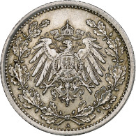 Empire Allemand, 1/2 Mark, 1915, Berlin, Argent, TTB+, KM:17 - 1/2 Mark