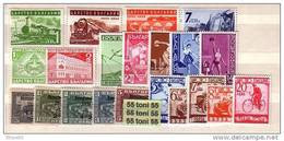 1939  Coml..-MNH  Yvert- 329/344+Expres 16/20  , Michel-354/374  Bulgaria / Bulgarie - Full Years