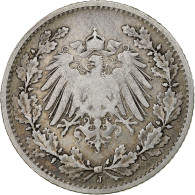 Empire Allemand, 1/2 Mark, 1906, Hambourg, Argent, TB+, KM:17 - 1/2 Mark
