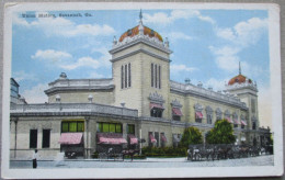 USA UNITED STATES SAVANNAH GEORGIA UNION STATION RAIL TRAIN POSTCARD CARTE POSTALE ANSICHTSKARTE CARTOLINA POSTKARTE - Atlanta