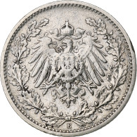 Empire Allemand, 1/2 Mark, 1906, Muldenhütten, Argent, TTB, KM:17 - 1/2 Mark