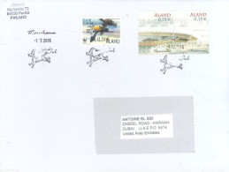 FINLAND  - 2016, STAMPS COVER TO DUBAI. - Cartas & Documentos