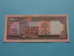 1988 - 500 Livres Mille ( Banque De Liban ) Lebanon 1988 ( For Grade, Please See SCANS ) UNC ! - Libano