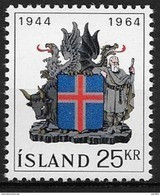 Islande 1964 N° 335  Neuf ** MNH 20 Ans De La République - Ungebraucht