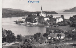 E4108) MARIA WÖRTH Am WÖRTHERSEE - Kärnten - FOTO AK Mit Kirche Häuser U. LKW Im Vordergrund ALT - Maria Wörth