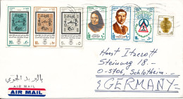 Egypt Cover Sent Air Mail To Germany 9-4-1991 Topic Stamps - Cartas & Documentos