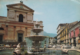 Cartolina Cava Dei Tirreni ( Salerno ) Piazza Duomo - Cava De' Tirreni