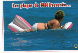 CPM - F - HUMOUR - NATATION - LES PLAGES DE MEDITERRANEE... - Natation