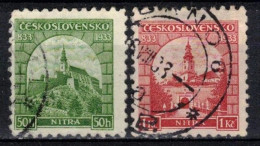 Tchécoslovaquie 1933 Mi 319-20 (Yv 282-3), Obliteré, - Used Stamps