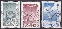 FI086 – FINLANDE – FINLAND – 1951 – ANTI-TUBERCULOSIS FUND – Y&T 379/81 USED 13,50 € - Usati