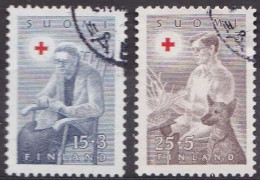 FI089A – FINLANDE – FINLAND – 1954 – RED CROSS FUND – SG 523/4 USED - Used Stamps