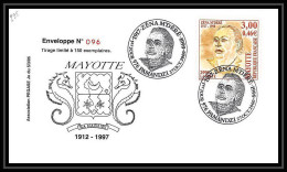 5211/ Pegase Tirage Numerote 96/300 Y&t 89 Zena M'dere Mayotte 1999 Fdc Premier Jour Lettre Cover - Briefe U. Dokumente