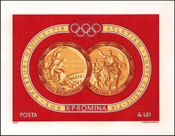 Roumanie (Romania) MNH ** -52- Bloc N° 51 Jeux Olympiques (olympic Games) 1956 MELBOURNE 1960 ROME COTE 18.5 Euros - Ete 1960: Rome