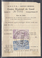 Fragment Centre Régional De Gand Service Des Annule Finances - Dokumente & Fragmente