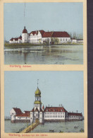 Denmark Vorläufer Deutsches Reich PPC Norburg Schloss NORBURG (Alsen) 1912 HADERSLEV Kredssygehus (2 Scans) - Nordschleswig