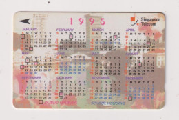 SINGAPORE - 1995 Calendar GPT Magnetic Phonecard - Singapur