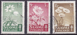 FI078 – FINLANDE – FINLAND – 1949 – ANTI-TUBERCULOSIS FUND – SG 475/77 USED - Gebruikt