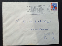 Marianne à La Nef 1234 Sur Lettre, Nogent Le Rotrou, Eure Et Loire Le 26/08/1960 - 1959-1960 Marianne à La Nef