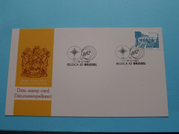 RSA Republic Of SOUTH AFRICA / SUID-AFRIKA 1982 Belgica Brussel ( Date-stamp Card > Voir / See SCAN ) Blanco Rug ! - Otros & Sin Clasificación