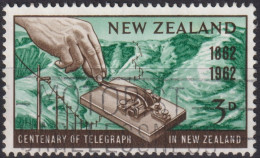 1962 Neuseeland ° Mi:NZ 420, Sn:NZ 356, Yt:NZ 409, Morse Key, Telegraph Centenary - Oblitérés