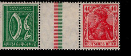 Deutsches Reich KZ 8 Germania / Ziffern MLH Falz * Mint - Carnets & Se-tenant