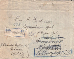 INDIA - PAKISTAN - INTERESTING REGISTERED LETTER 1925 PESHAVAR - BAVARIA/DE / 5150 - 1911-35 Roi Georges V