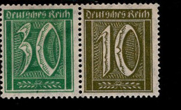 Deutsches Reich W 19 Ziffern MLH Falz * Mint - Postzegelboekjes & Se-tenant