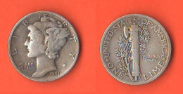 America Dime 1941 USA 10 Cents Mercury America XXX - 1916-1945: Mercury