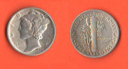 America Dime 1944 S USA 10 Cents Mercury America XXX - 1916-1945: Mercury (Mercure)