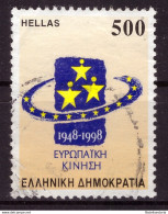 Grèce 1998 - Oblitéré - Mouvement Européen - Michel Nr. 1977 (gre927) - Oblitérés