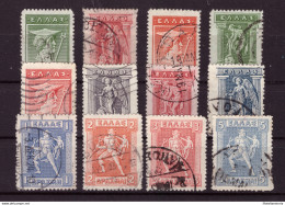 Grèce 1911 - Oblitéré - Mythologie - Michel Nr. 158-163 165-166 168-171 (gre1022) - Used Stamps