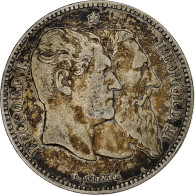 Belgique, Leopold II, 2 Francs, 2 Frank, 1880, Bruxelles, TB+, Argent, KM:39 - 2 Francs