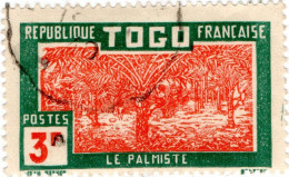 TOGO, FLORA, PALME, 1924, FRANCOBOLLI USATI Scott:TG 249 - Usados