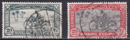 EG901 – EGYPTE – EGYPT – EXPRESS – 1926-29 – MOTORCYCLE POSTMAN – SC # E1/E2 USED 11 € - Oblitérés