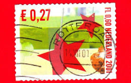 OLANDA - Nederland - Usato - 2001 - Francobolli Di Dicembre - Natale - Stelle - 0.60 - Usati