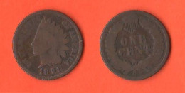 America  1 Cent 1891 USA One Cent America Bronze Coin   XXX - Gedenkmünzen