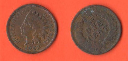 America  1 Cent 1903 USA One Cent America Bronze Coin   XXX - Herdenking