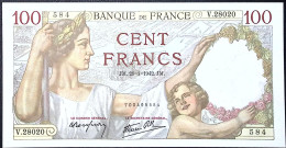 FRANCE * 100 Francs * Sully * 29/01/1942 * Fay 26.65 * Etat/Grade NEUF/UNC - 50 F 1992-1999 ''St Exupéry''