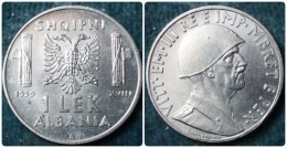 M_p> Regno Vitt Eman III° Colonia D'Albania 1 Lek 1939 XVIII Magnetico , Moneta NON COMUNE - Albanie