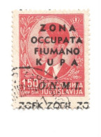 (COLONIE E POSSEDIMENTI) 1941, ZONA FIUMANO KUPA, ONMI - Francobollo Usato (CAT. SASSONE N.34) - Fiume & Kupa