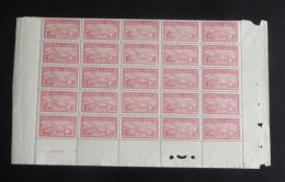 SPM - 1922-28 - N°YT. 111 - Goeland 30c Rose Et Rouge - Bloc De 25 Bord De Feuille - Neuf Luxe ** / MNH - Neufs