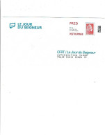 PARIS PAP Postréponse Marianne L'engagée CFRT/Le Jour Du Seigneur (en Bleu-vert) N° 359001 (1524) - Prêts-à-poster: Réponse /Marianne L'Engagée