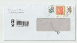 7563 Lettre Cover 2023 CESKA REPUBLIKA REPUBLIQUE TCHEQUE RECOMMANDE REGISTERED NPAI RTS RETURN TO SENDER - Covers & Documents