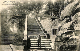 France - (56) Morbihan - Le Faouet - L'escalier Et Le Beffroi De La Chapelle Sainte Barbe - Le Faouet