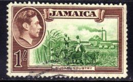 Jamaica 1938 KGV1 1/-d Sugar Industry Used SG 130 ( E1135 ) - Jamaïque (...-1961)