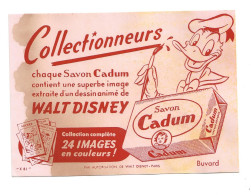 Buvard  SAVON CADUM Illustré Par W Disney Mais Image Absente Donald - Parfums & Beauté