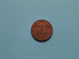 1938 A > 1 Reichspfennig ( Zie/voir SCANS Voor Detail ) >> ( Uncleaned ) ! - 1 Reichspfennig